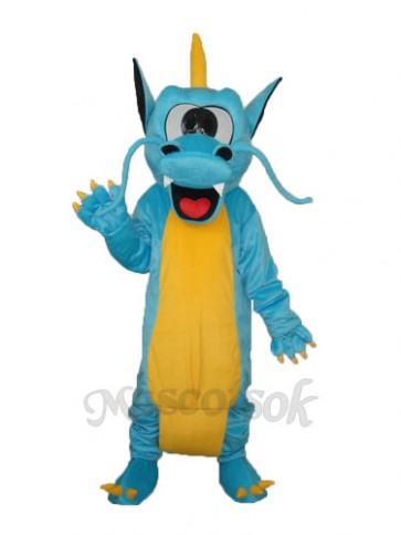 Serrated Teeth Dragon Mascot Adult Costume 