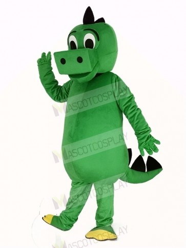 Green Dinosaur Mascot Costume Adult