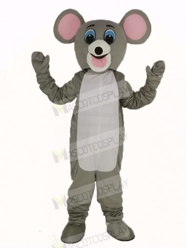 Light Gray Mouse Mascot Costume Adult