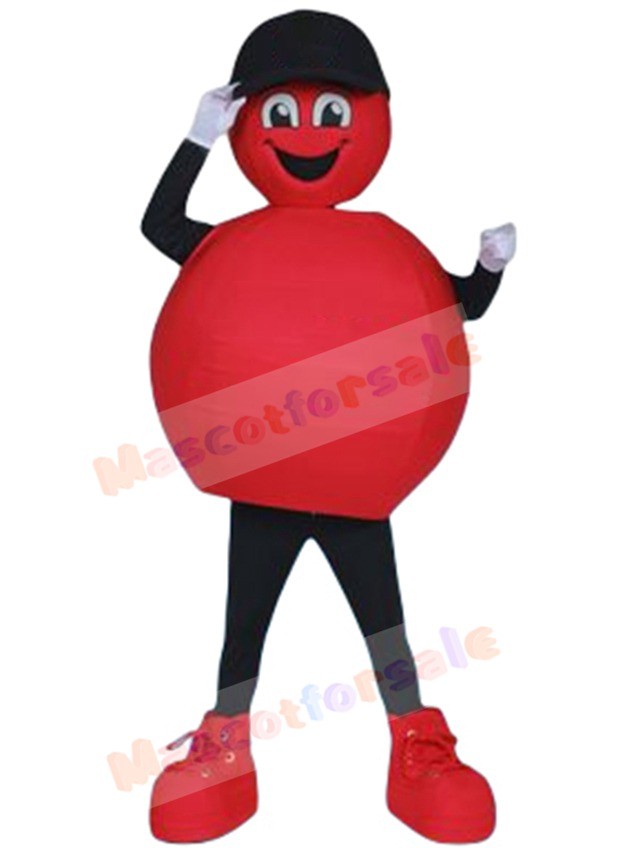 Red Powerball Lottery Mascot Costume Cartoon