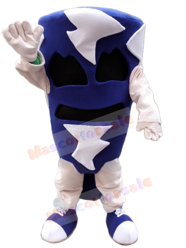 Hostile Blue Tempest Mascot Costume Tornado