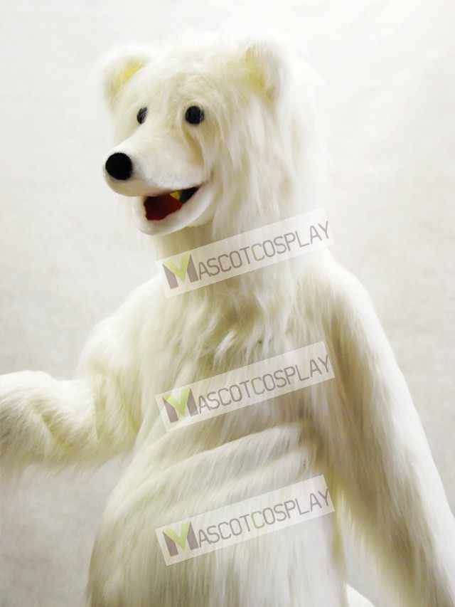 White Polar Bear Mascot Costume 2442