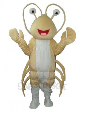 Light Yellow Long Lobster Mascot Costume