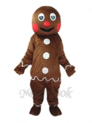 2nd Version Gingerbread Man Mascot Adult Costume 