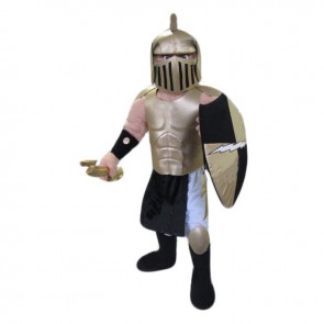 Golden Spartan Titan Trojan Mascot Costume