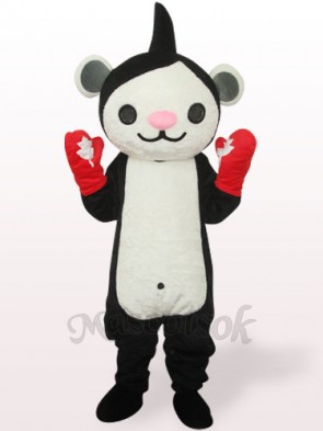 Black Miga Plush Adult Mascot Costume