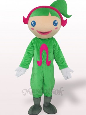 Green Ohm Plush Adult Mascot Costume