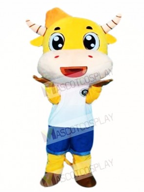 Cartoon Cow Mascot Costume