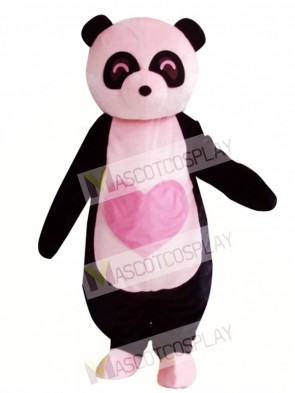 Pink Panda Mascot Costume