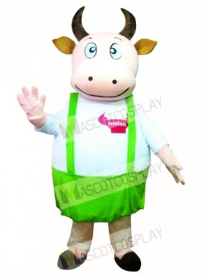 Fat Cow Fancy Cute Dad Cow Mascot Costume