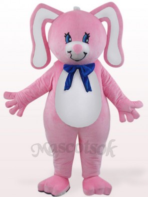 Easter Pink Rabbit With Floral Ears Plush Mascot Costume