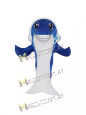 Music Dolphin Cartoon Mascot Costume 