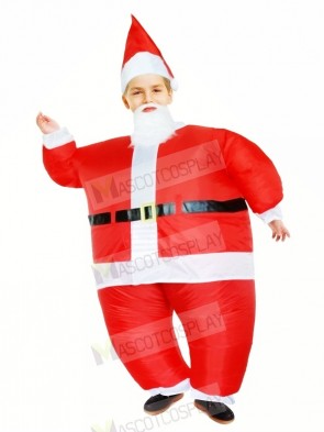 Santa Claus Inflatable Halloween Christmas Xmas Mascot Costumes Cartoon For Kids