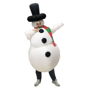 Snowman Inflatable Costume Halloween Christmas Costume for Adult/Kid