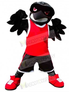 Sporty College Raven Mascot Costume 