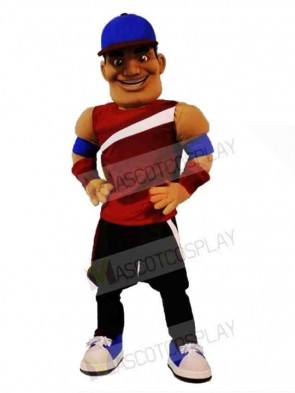 Sporty Man Mascot Costume 