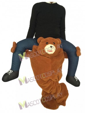 Piggyback Brown Bear Carry Me Ride on Teddy Bear Mascot Costume 