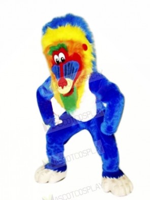 Funny Blue Baboon Mascot Costumes Animal