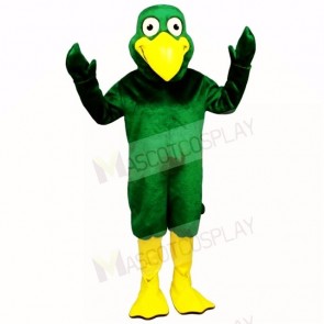 Smiling Green Bird Mascot Costumes Cartoon