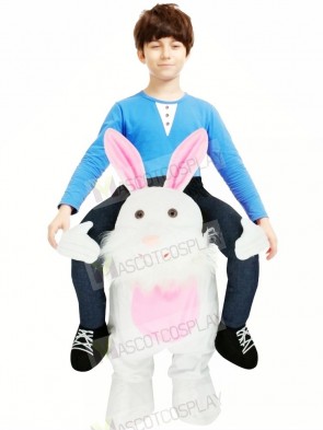 Carry Me Easter Bunny Piggy Back Mascot Kids Ride On Funny Fancy Dress Costume