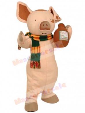 Pancake Pig mascot costume