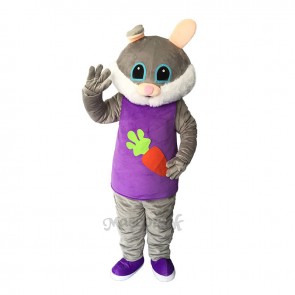 Easter Female Bunny Rabbit Plush Adult Mascot Costume