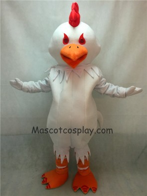 Big White Chanticleer Cock Rooster Mascot Costume