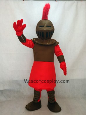 Red Knight Mascot Costume