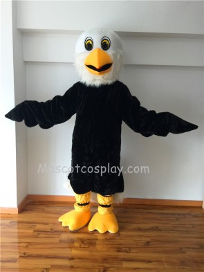 Cute Black Baby Bald Eagle Mascot Costume