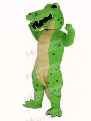 Power Green Crocodile Mascot Costume Animal