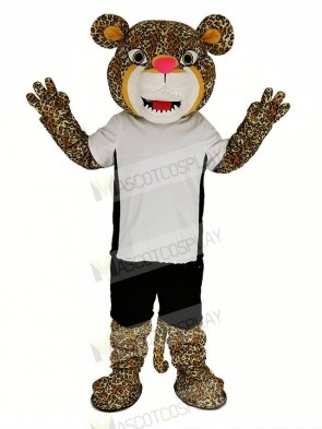 Power Jaguar with T-shirt Mascot Costume Animal