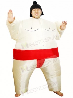 Red Japanese Fat Man Sumo Inflatable Halloween Christmas Costumes for Adults