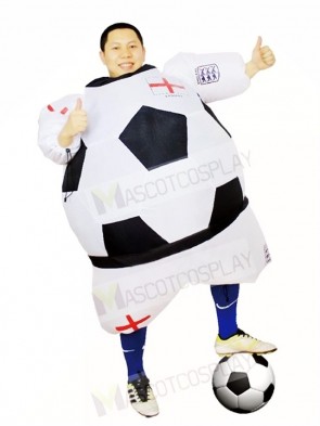 World Cup England Football Soccer Player Inflatable Halloween Christmas Costumes for Adults