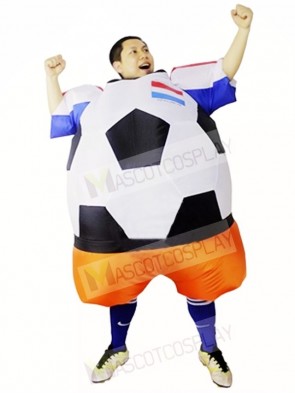 World Cup Netherlands Football Soccer Player Inflatable Halloween Christmas Costumes for Adults