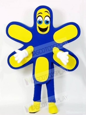 Blue and Yellow Flower Mascot Costumes Plant