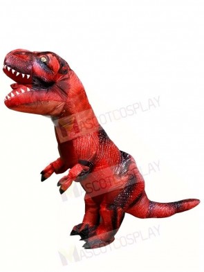 Red Tyrannosaurus T-REX Dinosaur Inflatable Halloween Christmas Costumes for Adults