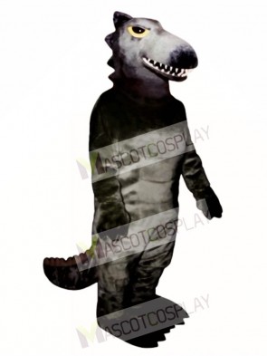 Black Dino Mascot Costume