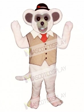 Marty Mouse With Vest And Hat Mascot Costume