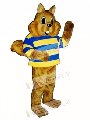 Sunny Squirrel with Shirt Mascot Costume