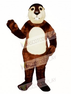 Fat Beaver Mascot Costume