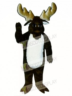 Cute Monty Moose Mascot Costume