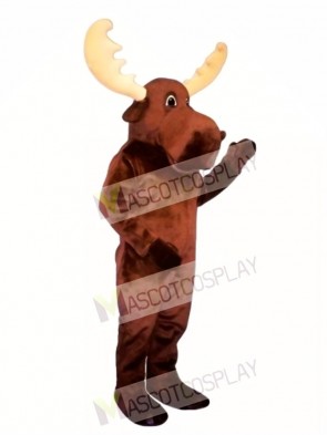 Cute Bull Moose Mascot Costume