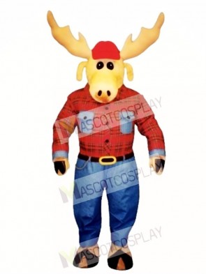 Cute Montana Moose Mascot Costume