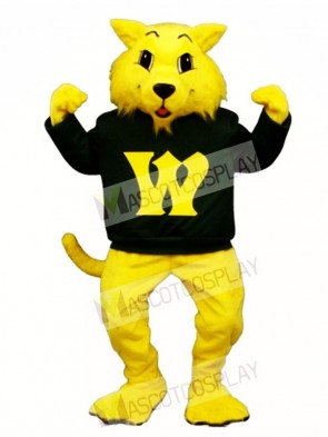 Cute Winner Wildcat Cat Mascot Costume