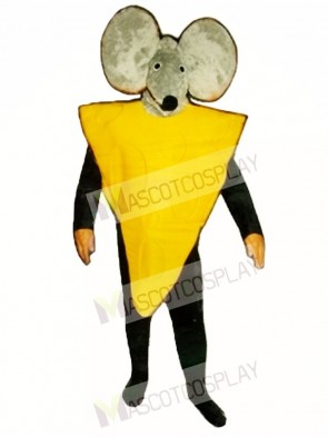 Cheese Slice with Mouse Hood Mascot Costume