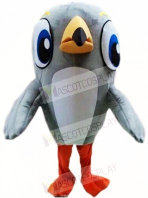 Grey Woodpecker Bird Mascot Costumes Animal
