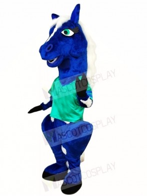 Blue Horse Mascot Costumes Animal