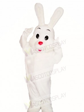 White Easter Bunny Rabbit Mascot Costumes Animal 