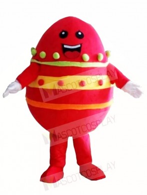 Red Paschal Easter Egg Mascot Costumes 