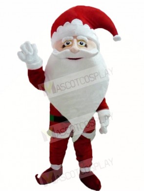 Smiling Santa Claus Father Christmas Xmas Mascot Costumes People